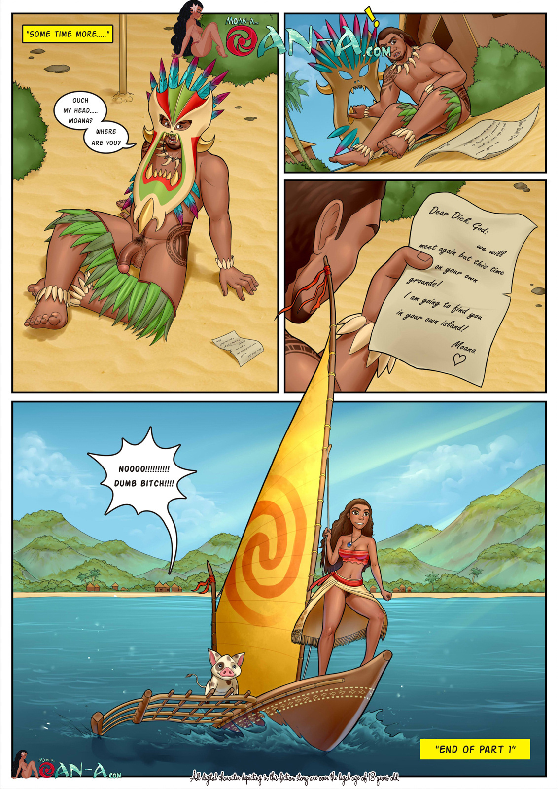 Moan-a - Moan Island cartoon porn Oral sex, Bikini, Lolicon