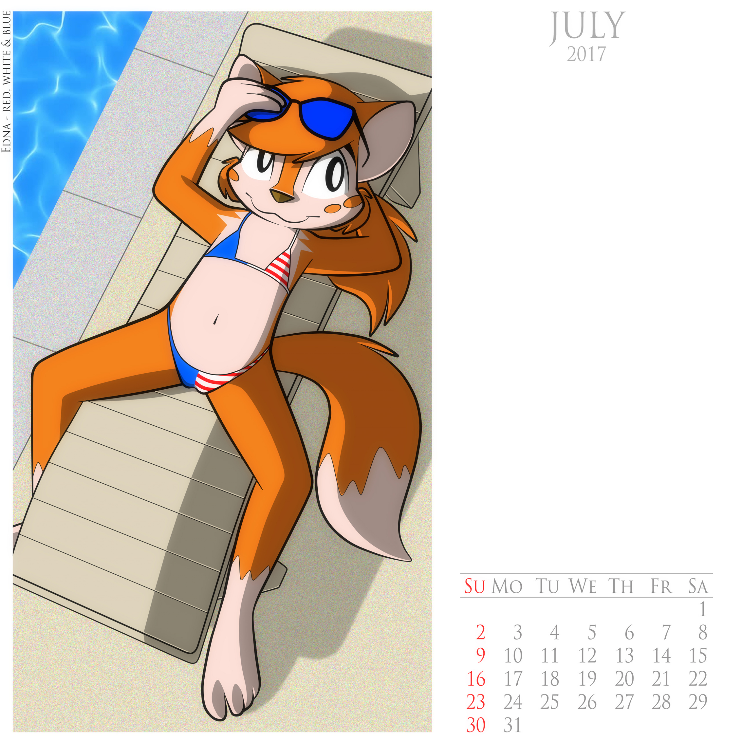 School Days Calendar 2017 porn comics Furry, Bikini, Stockings