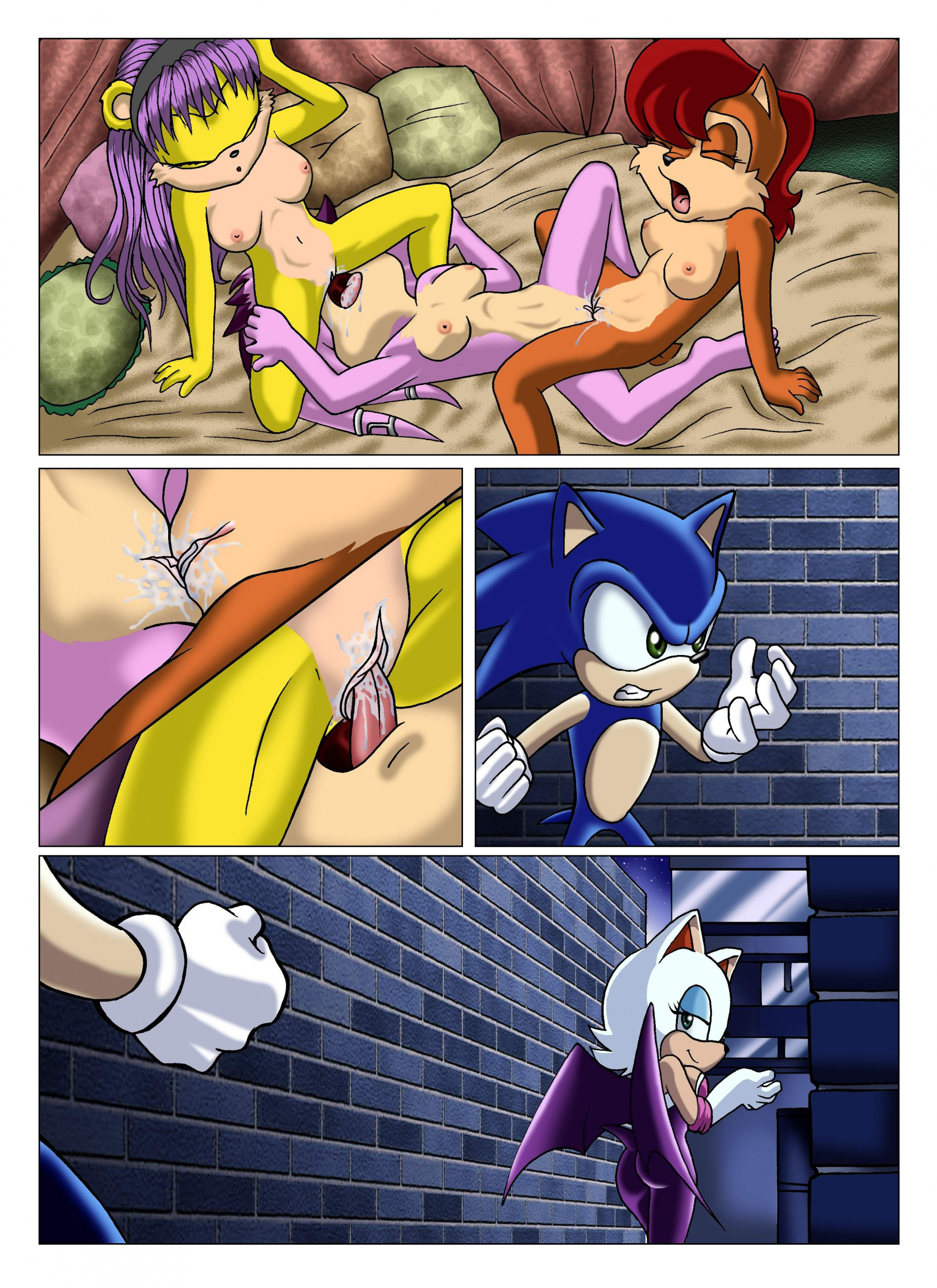Sonic XXX Project cartoon porn Oral sex, Furry, Group Sex, Lesbians, Lolicon, Masturbation