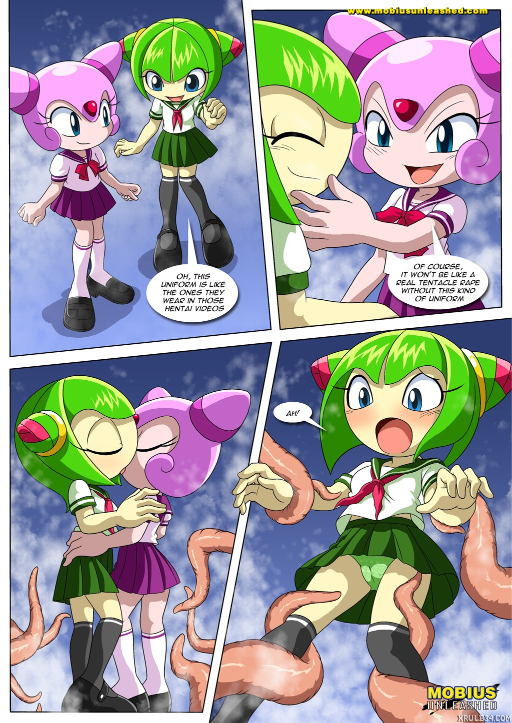 Tentacled Girls porn comics Aliens, Anal Sex, Double Penetration, Lesbians, Lolicon, Oral sex, Rape, Stockings, Tentacles