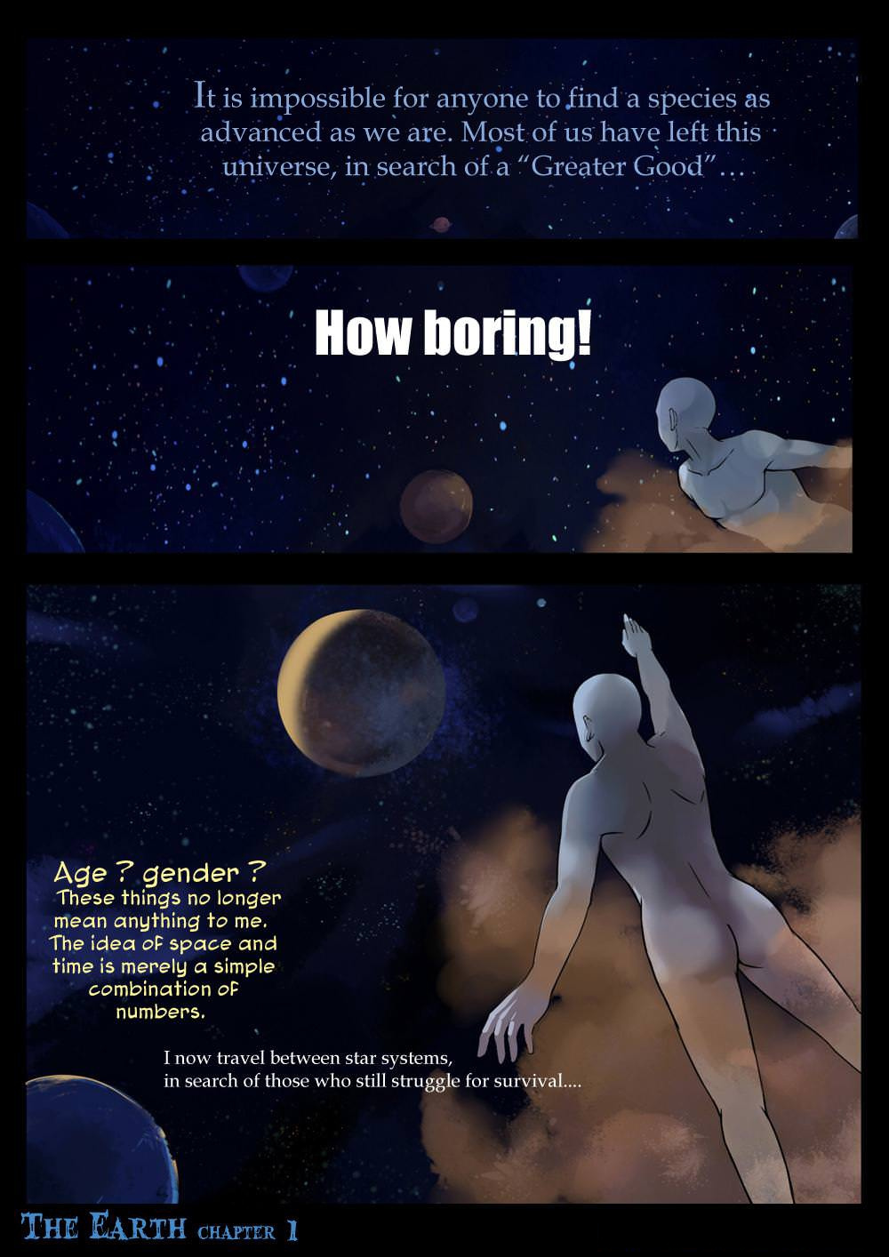 The Earth porn comics Masturbation, Aliens