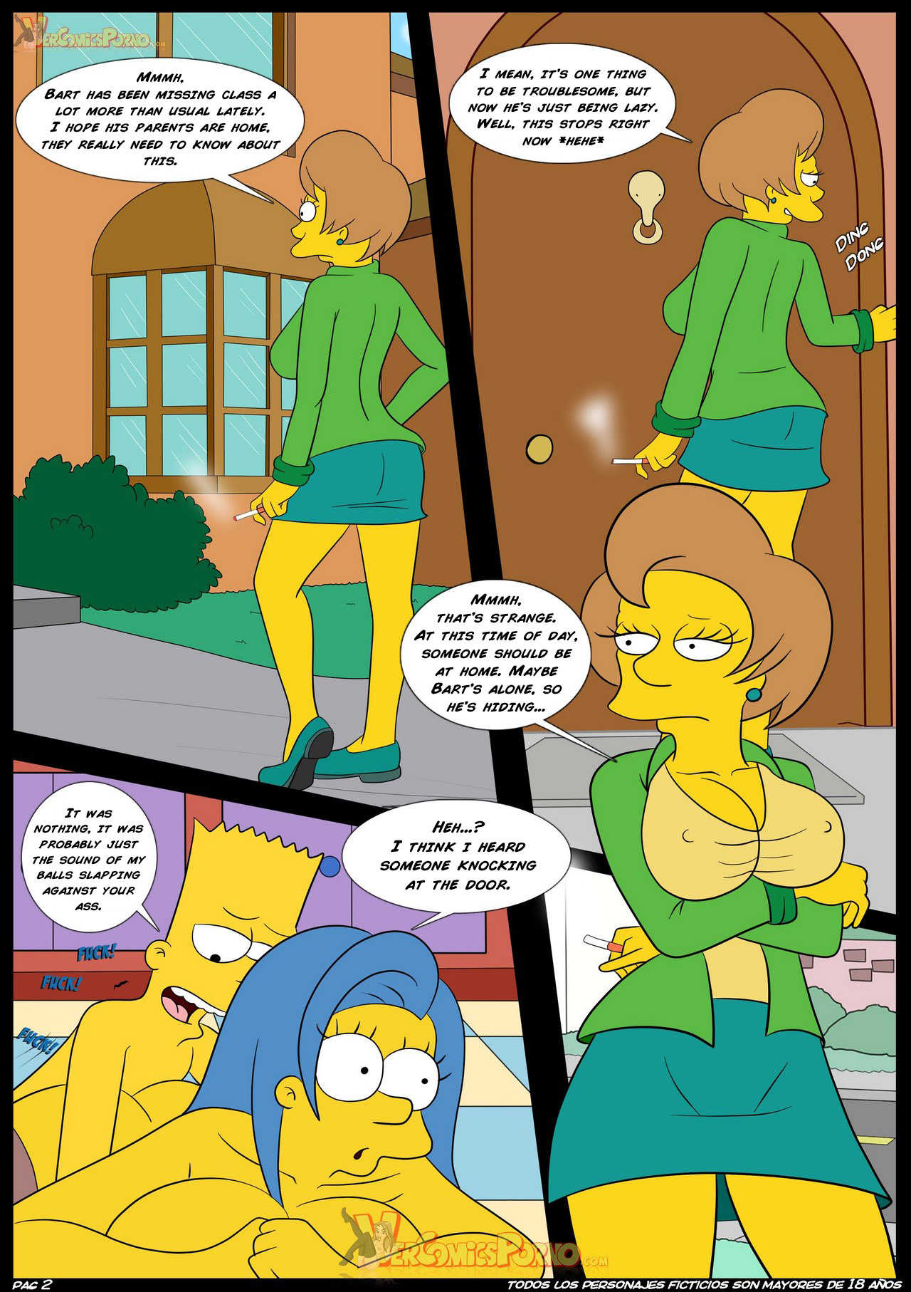 The Simpsons Old Habits 4 - An Unexpected Visit porn comics Anal Sex, incest, Lolicon, Masturbation, MILF, Oral sex, Stockings, Straight Shota