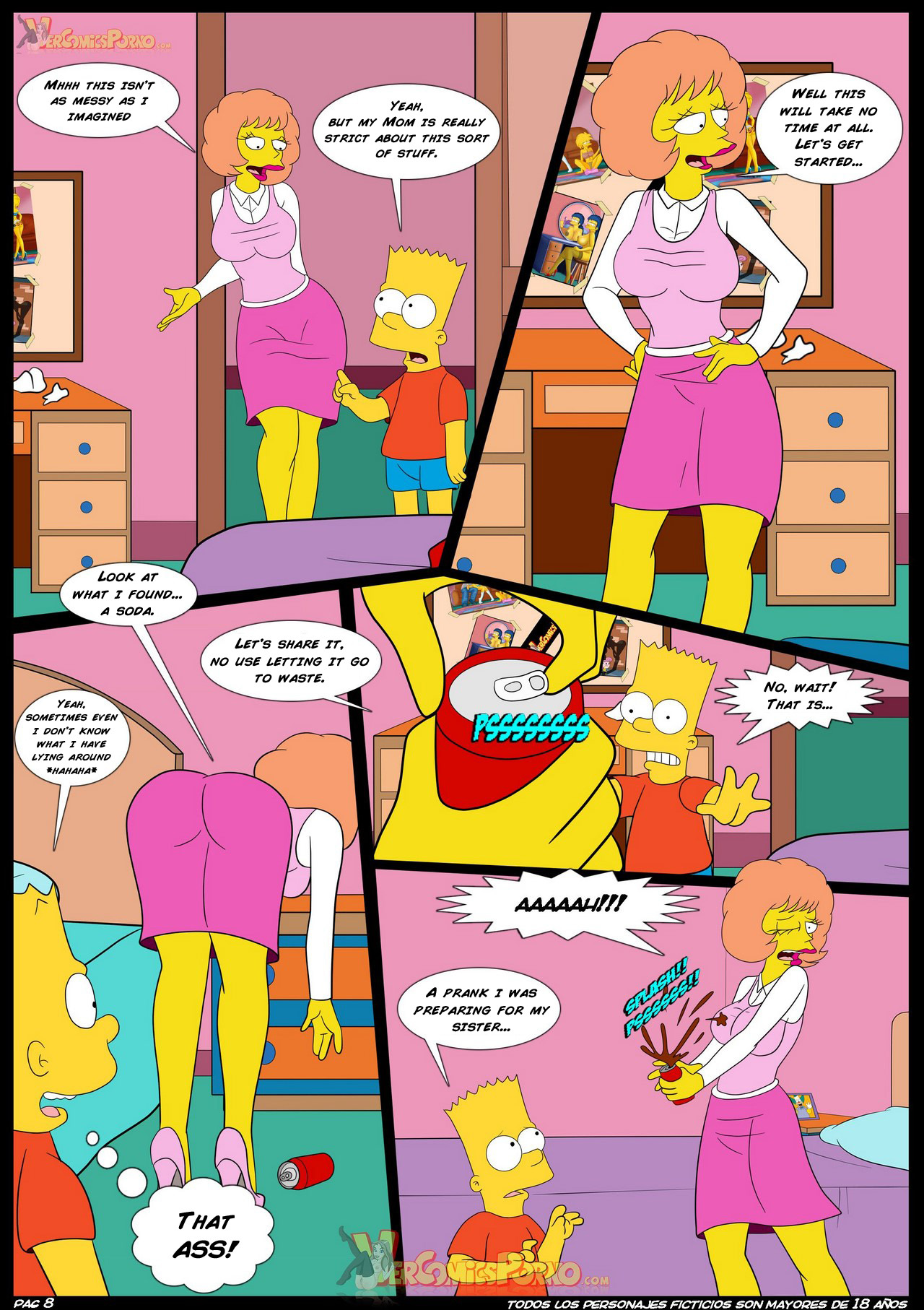 The Simpsons Old Habits 4 - An Unexpected Visit porn comics Anal Sex, incest, Lolicon, Masturbation, MILF, Oral sex, Stockings, Straight Shota