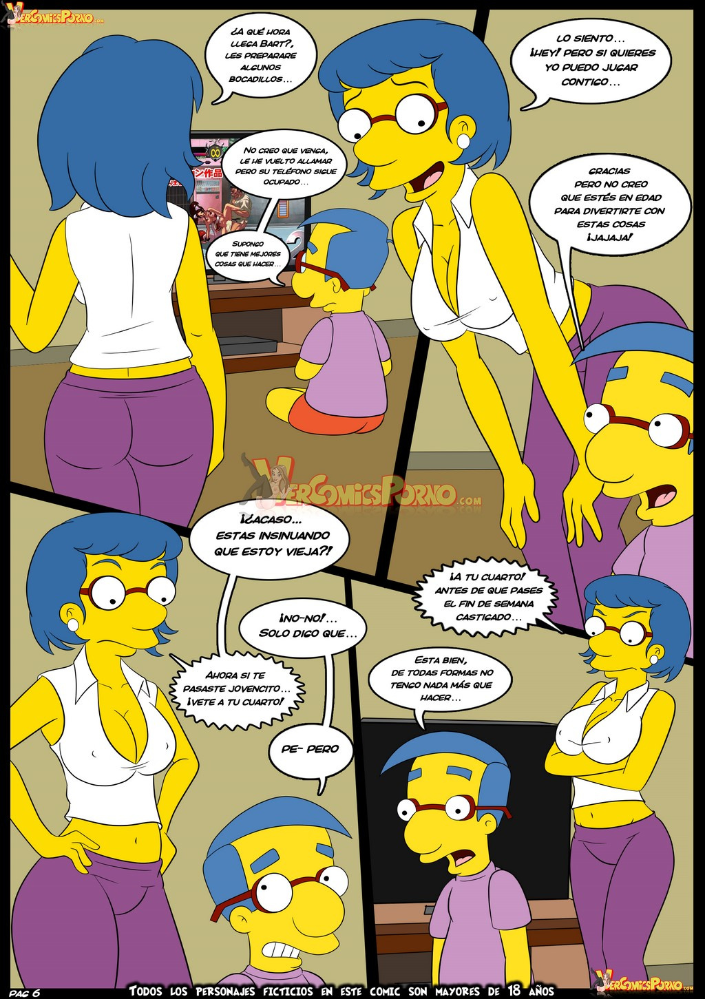The Simpsons Old Habits 6 porn comics Oral sex, Anal Sex, Group Sex, incest, Lolicon, Masturbation, MILF, Stockings, Straight Shota, Titfuck