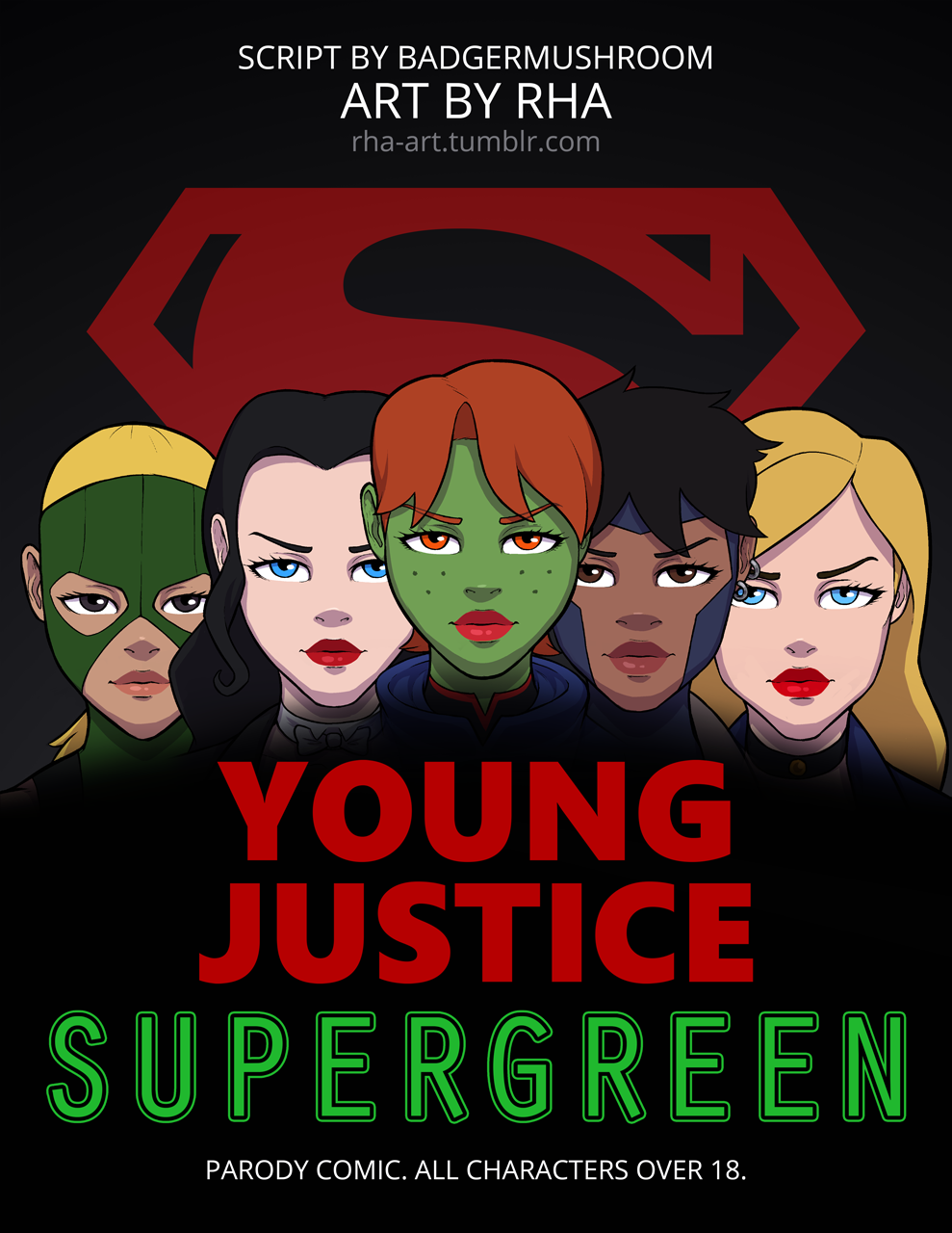 Young Justice - Supergreen porn comics Oral sex, Aliens, Anal Sex, Blowjob, Cum Shots, Cum Swallow, cunnilingus, Deepthroat, Masturbation, Straight, Titfuck