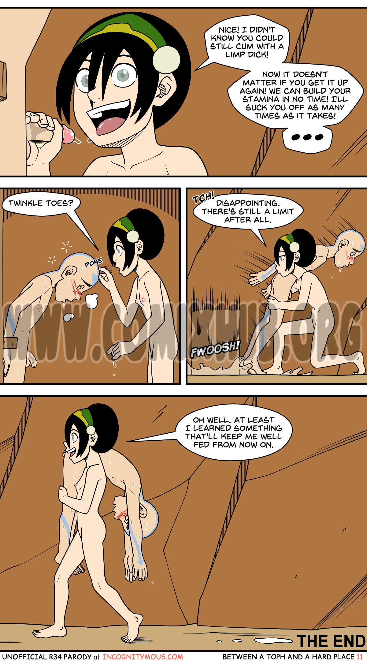 Between A Toph And A Hard Place porn comics Straight, Creampie, Domination, Femdom, Lolicon, X-Ray