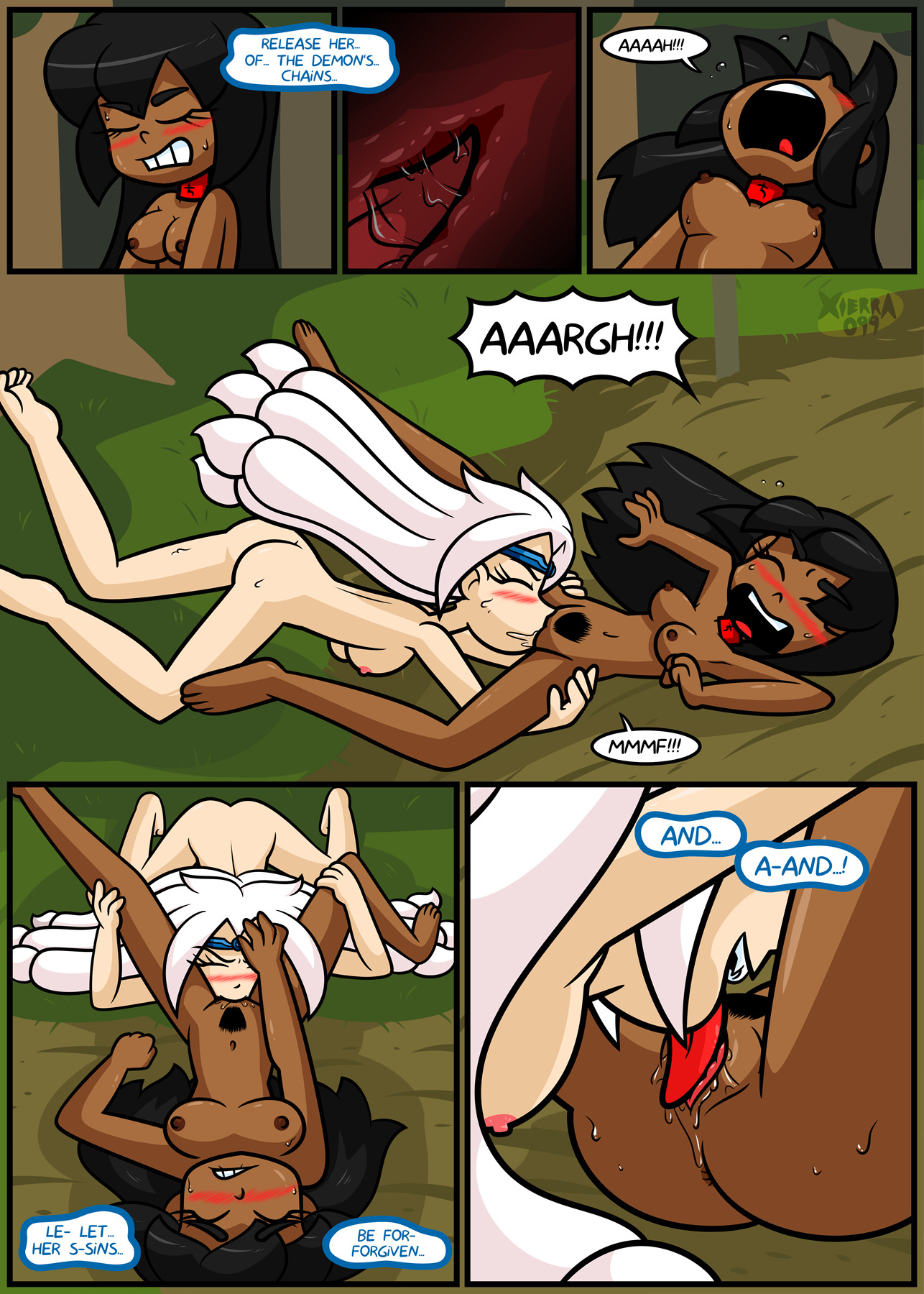 Bright Darkness - The Priestess And The Witch porn comics cunnilingus, Lesbians, Oral sex