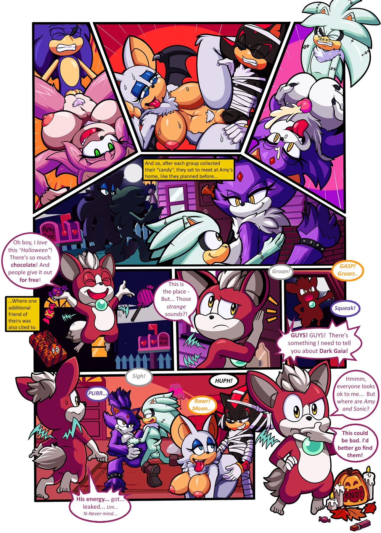 Calloween - A Sonic Unleashed Special porn comics Oral sex, Big Tits, Furry, Monster Girls, Titfuck