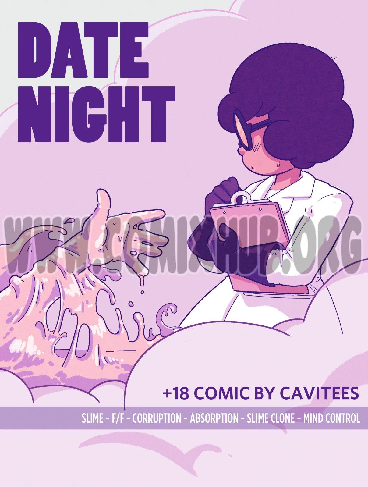 Date Night - Cavitees sex comics Masturbation, cunnilingus, fingering, Monster Girls, Sci-Fi