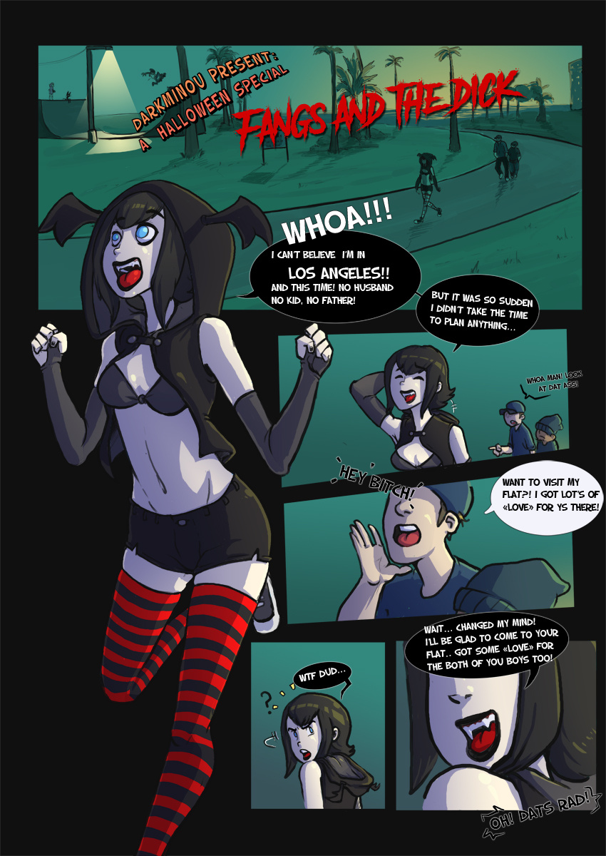 Fangs and the Dick porn comics Oral sex, Anal Sex, Blowjob, Cum Shots, Cum Swallow, Group Sex, Masturbation, Monster Girls, Stockings, Threesome, X-Ray