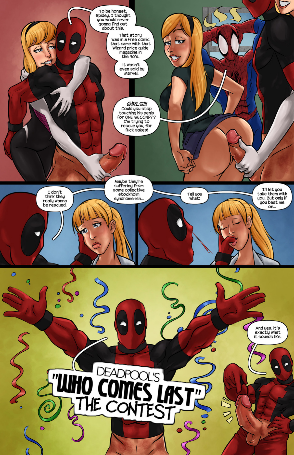 Gwen Stacies are the sole property of Deadpool porn comics Oral sex, Anal Sex, Group Sex, Sex Toys
