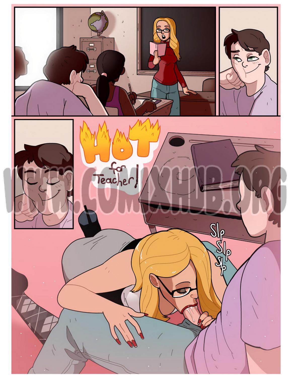 Hot For Teacher! - Blackshirtboy porn comics Oral sex, Big Tits, Blowjob, cunnilingus, Deformed, Glasses