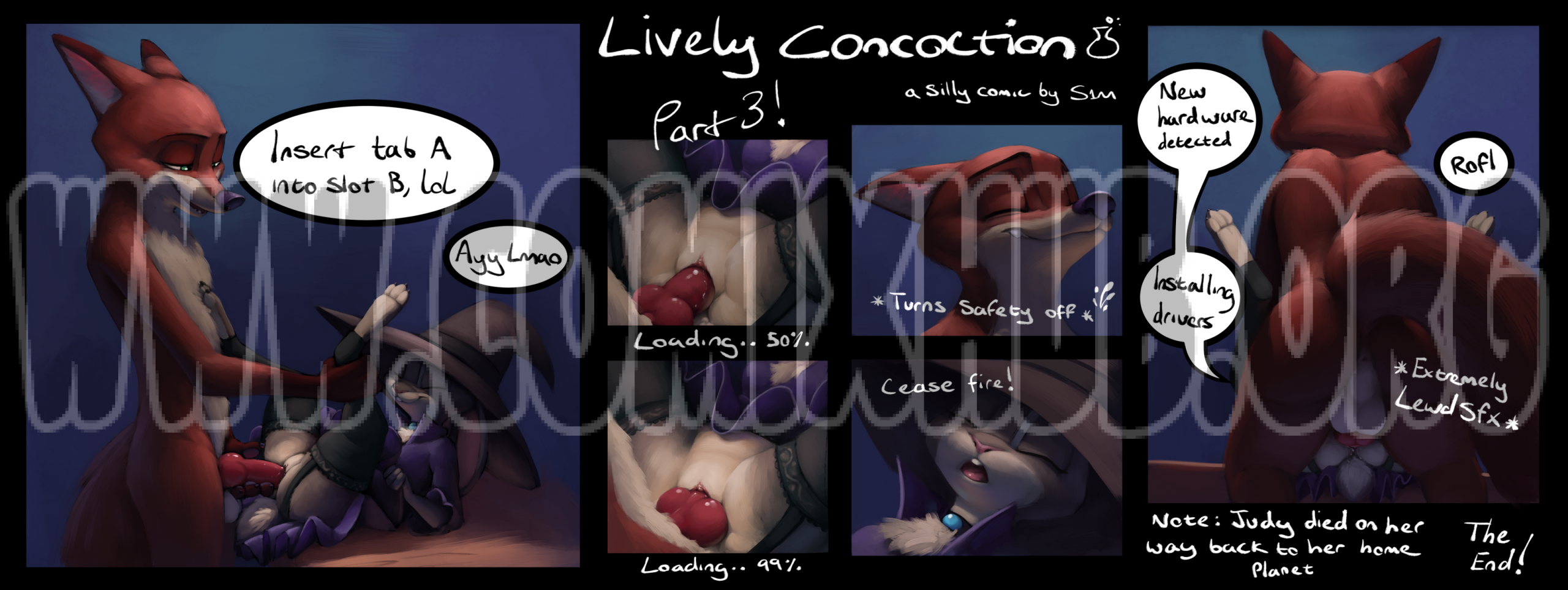 Lively Concoction porn comics Oral sex, Creampie, Furry, Stockings, Straight
