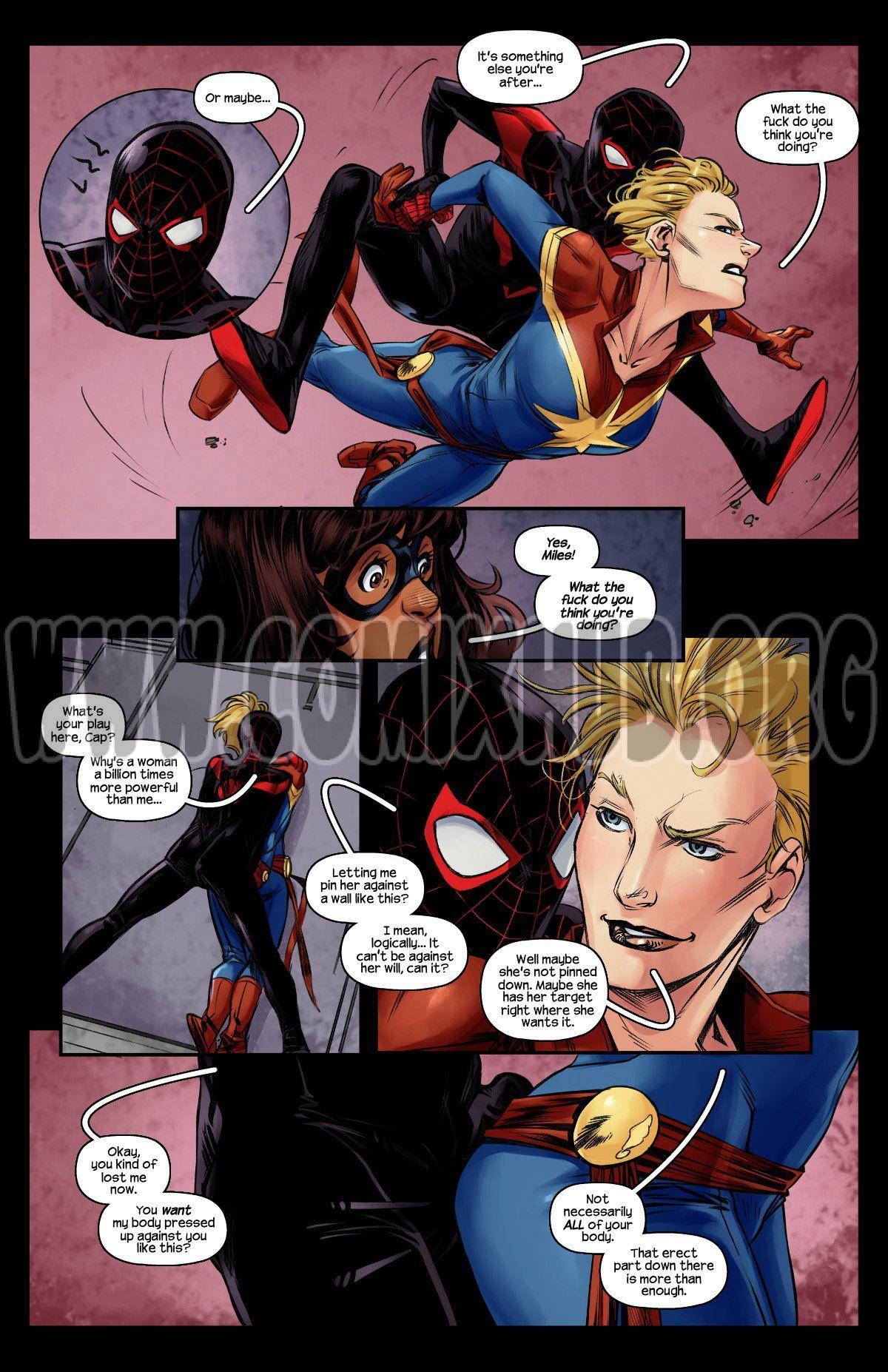 Ms.Marvel - Spiderman 2 porn comics Masturbation, Anal Sex
