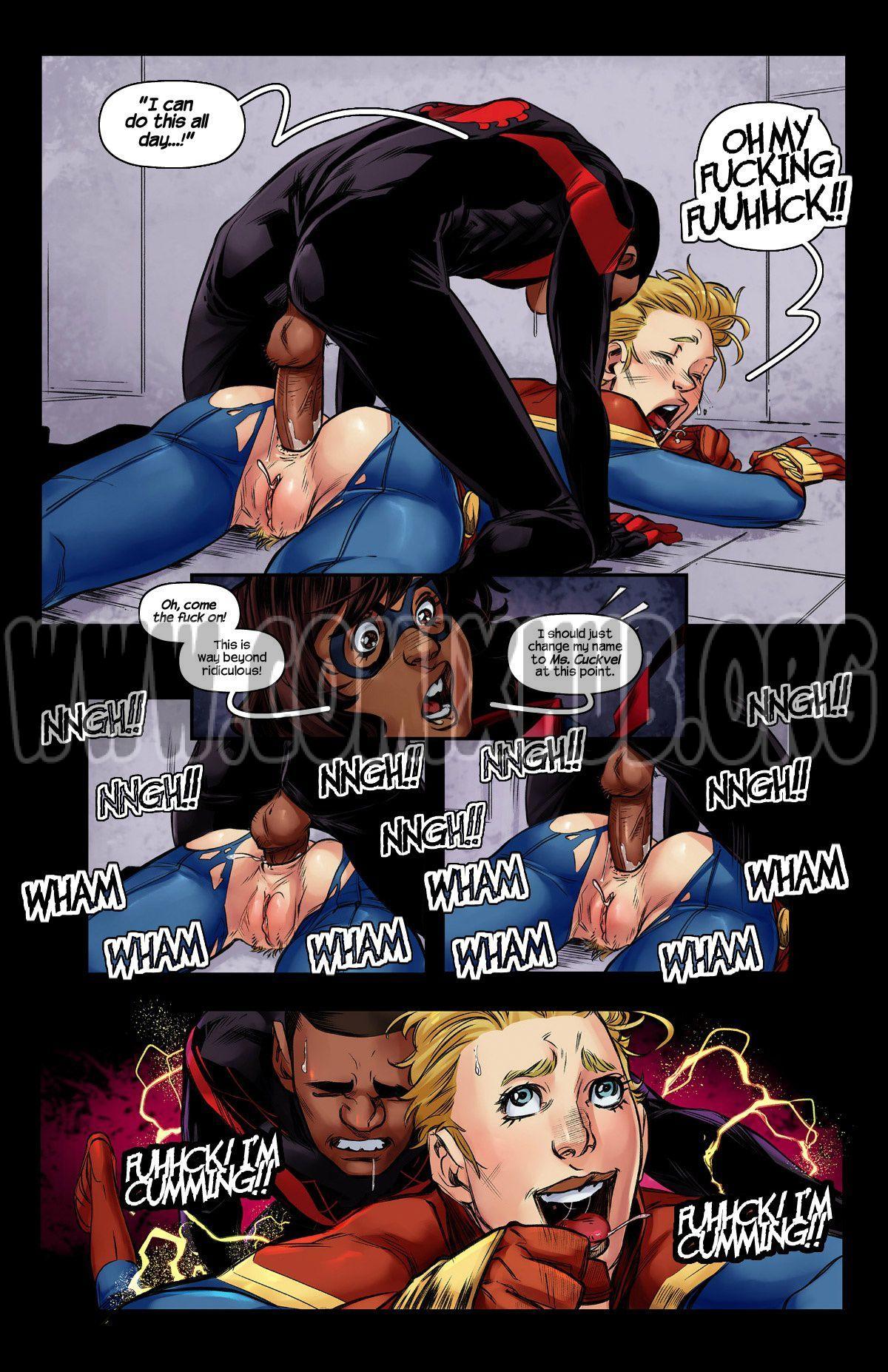 Ms.Marvel - Spiderman 2 porn comics Masturbation, Anal Sex