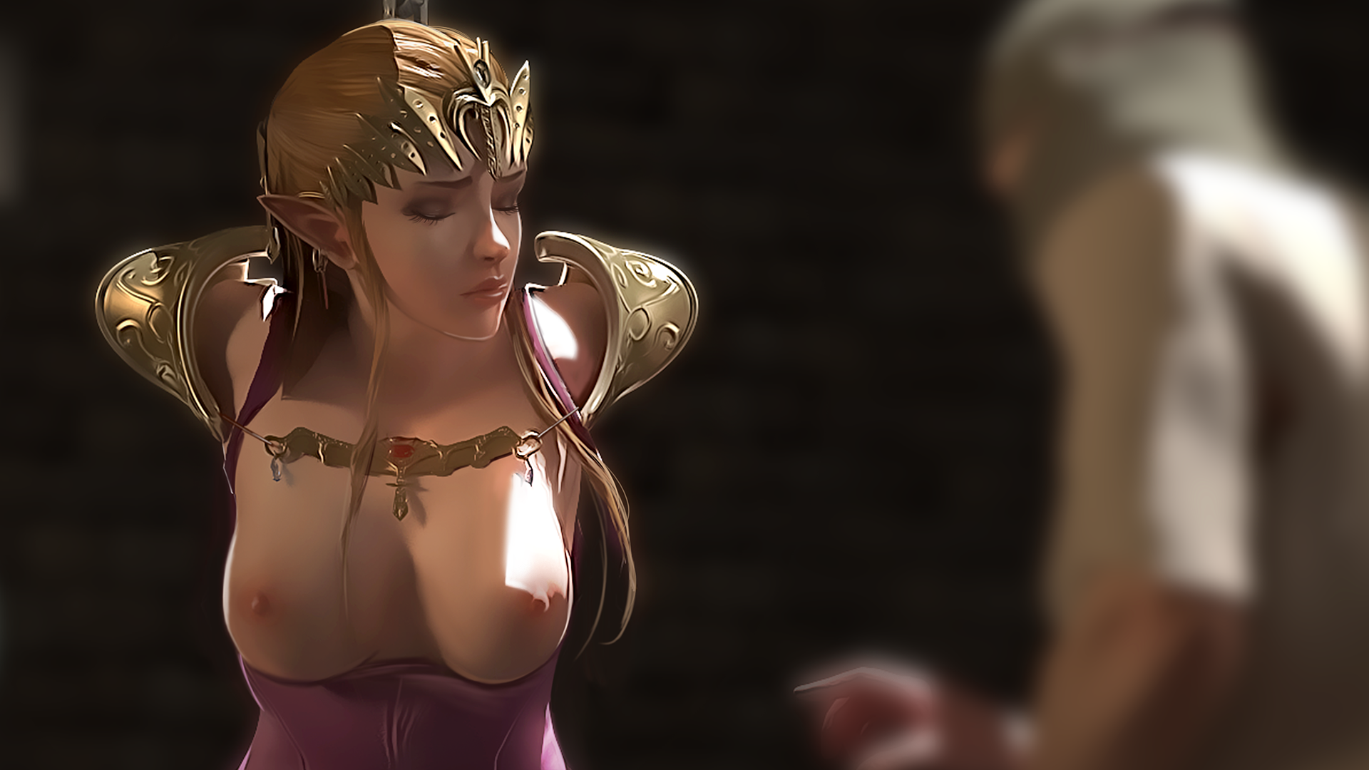 Princess Zelda porn comics Oral sex, Big Tits
