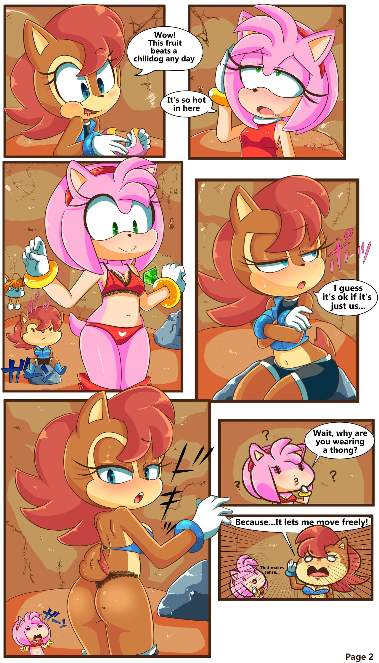 Sally and Amy in The Forbidden Fruit porn comics Oral sex, Anal Sex, cunnilingus, Double Penetration, Furry, Lesbians, Sex Toys