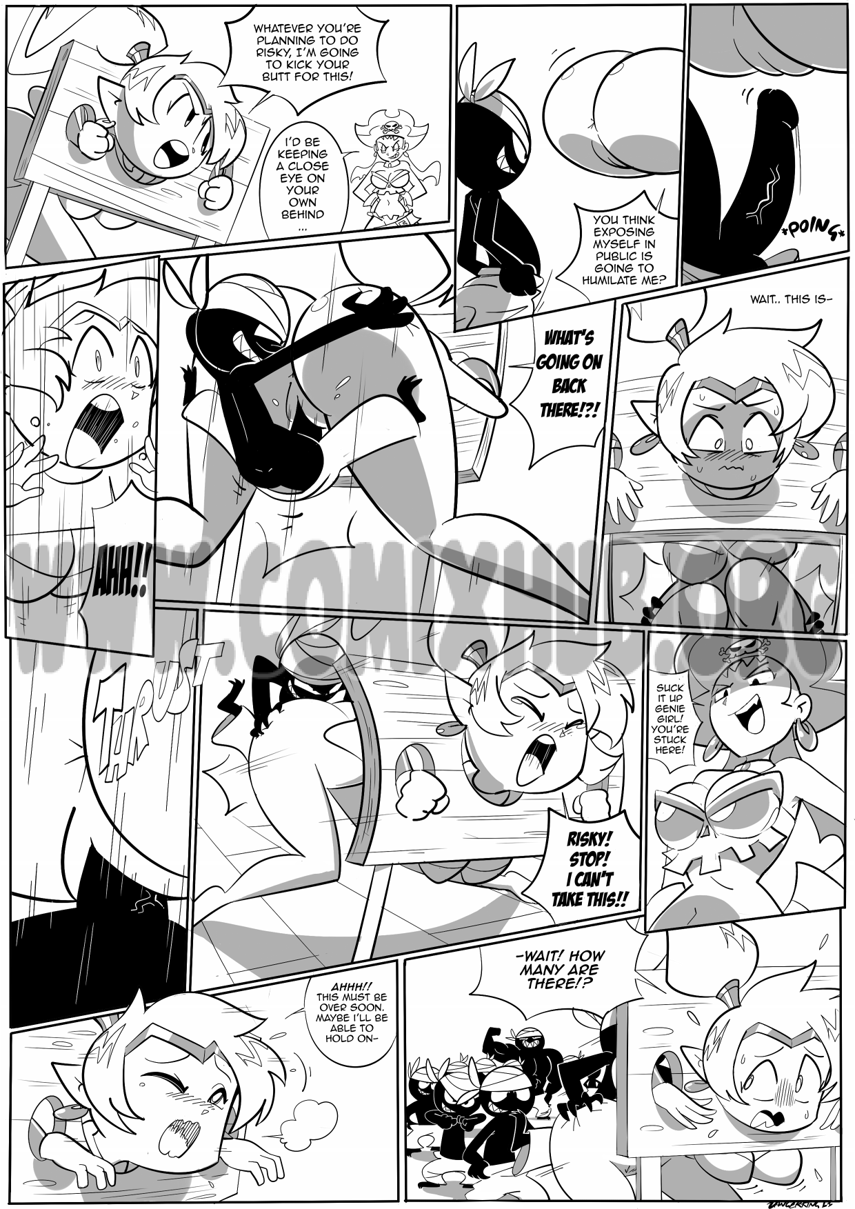 Shantae and Risky's Revenge porn comics Straight, Anal Sex, Creampie, Double Penetration, Fantasy, Gangbang, Rape