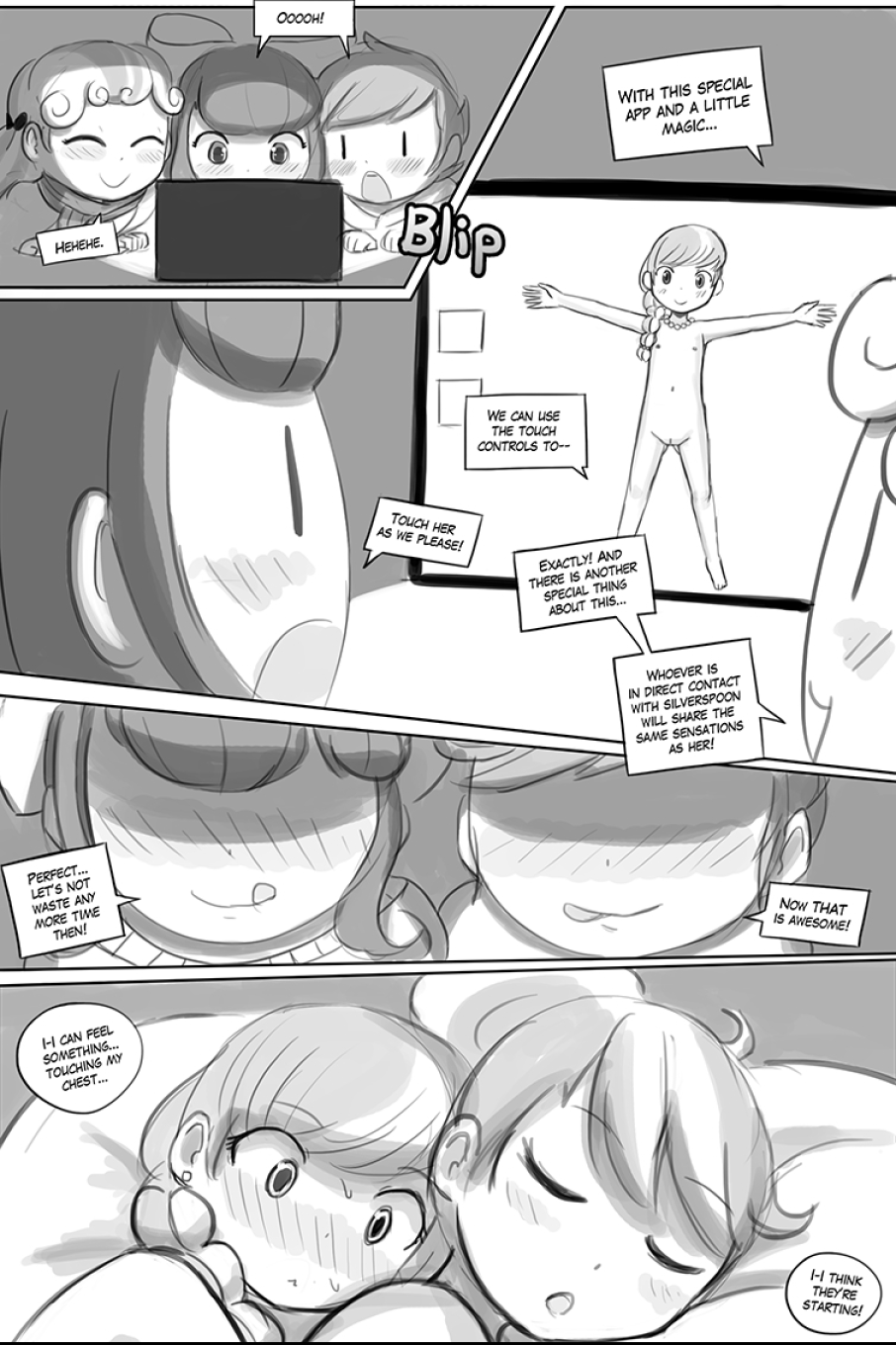 Silver Spooning porn comics Lesbians, Lolicon