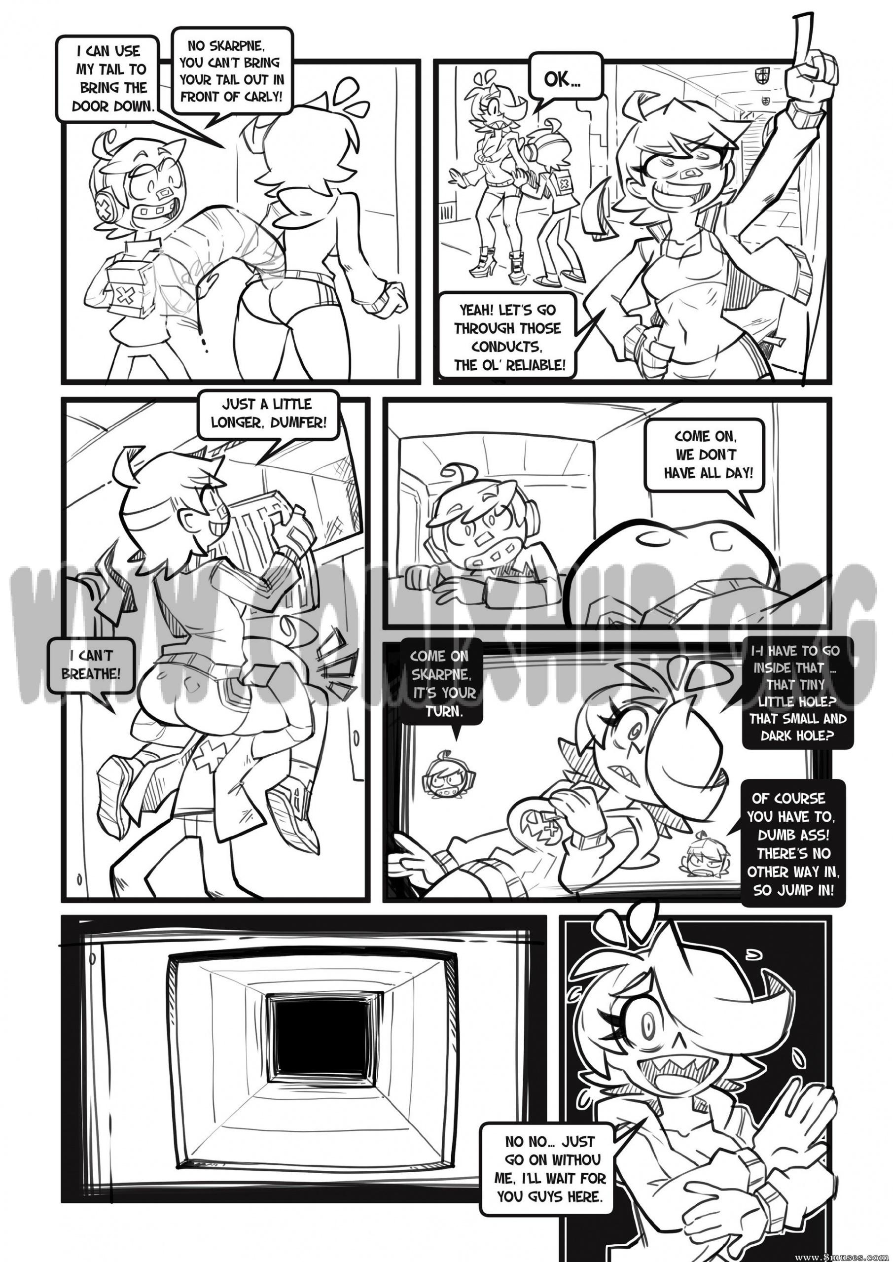 Skarpworld 7: Milk Crisis porn comics Oral sex, BDSM, Big Tits, Blowjob, Deepthroat, Masturbation, Straight, Threesome
