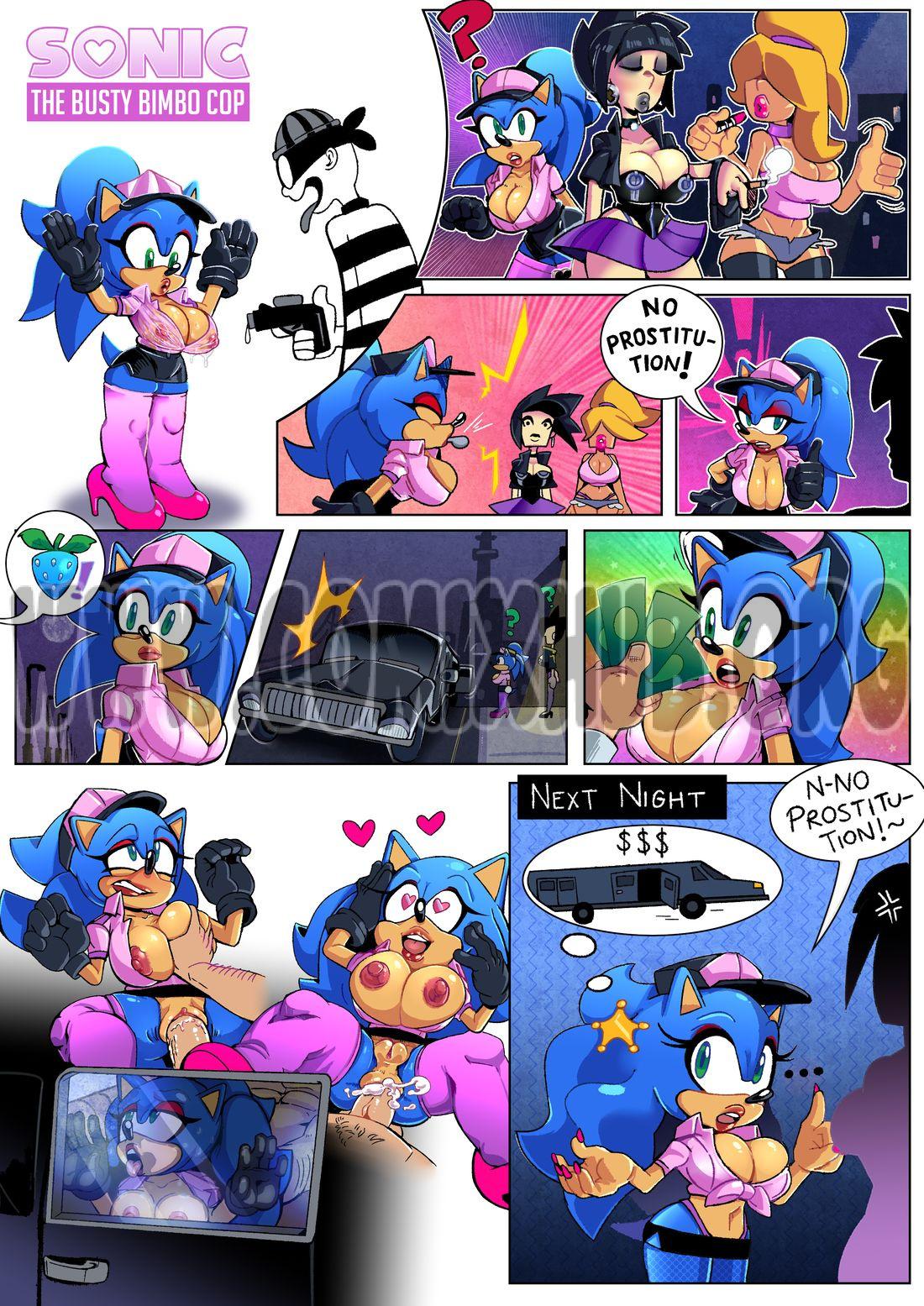 Sonic The Whore Cop porn comics Oral sex, Anal Sex, Big Tits, Blowjob, Creampie, Rule 63, Sex Toys, Titfuck