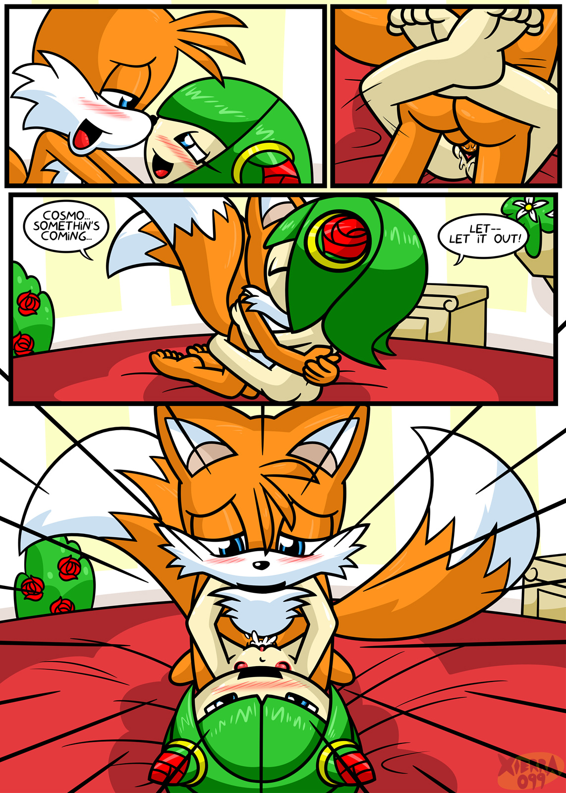 Tails & Cosmo's First Time porn comics. 