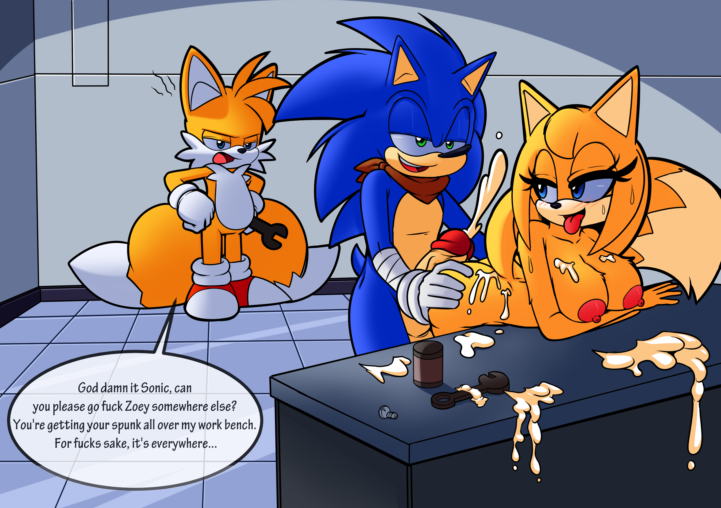 Tails Tears porn comics Oral sex, Aliens, Big Tits, Furry, Lolicon, Stockings