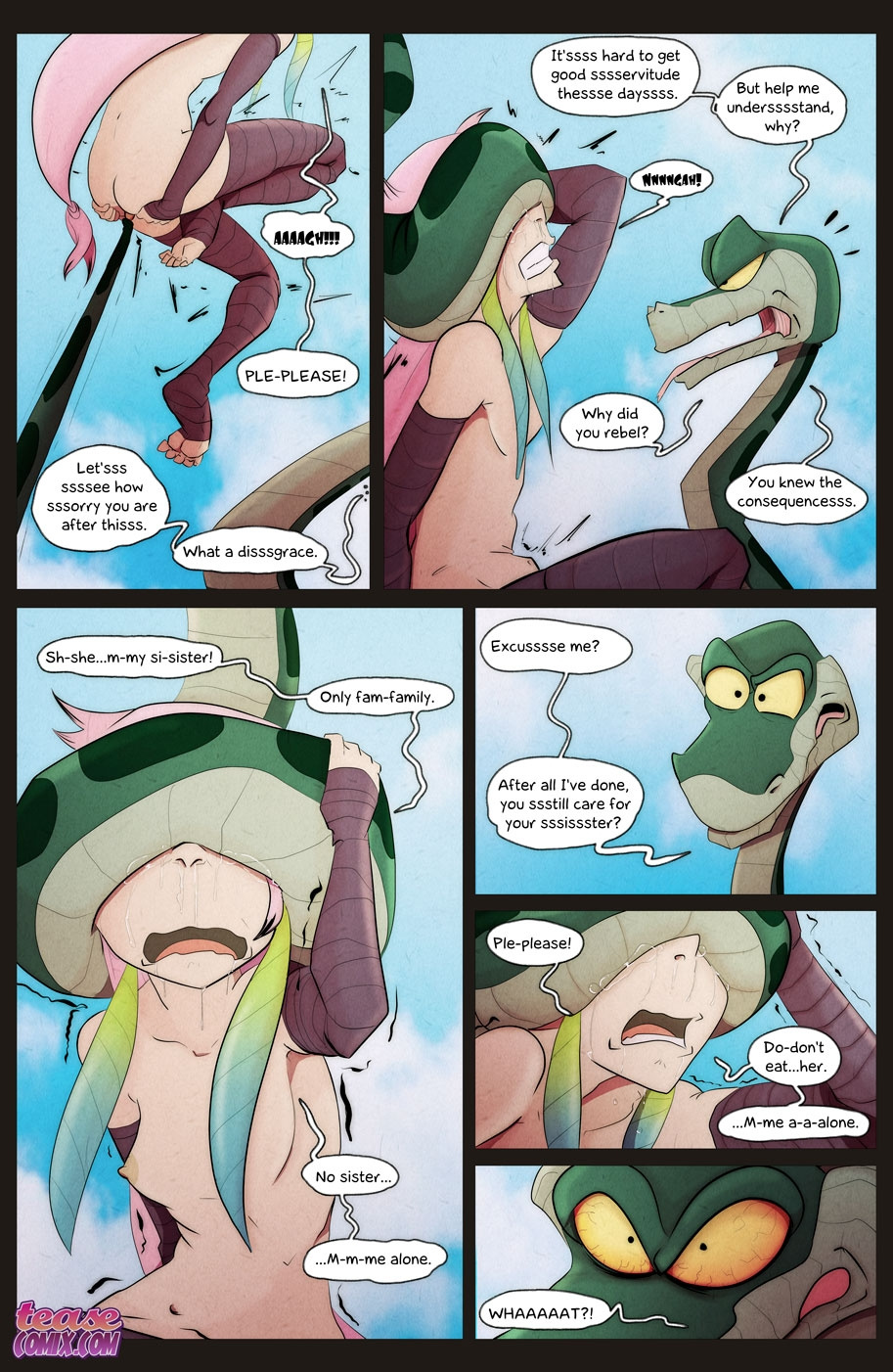 The Snake and The Girl 5 porn comics Stockings, Bestiality, Rape