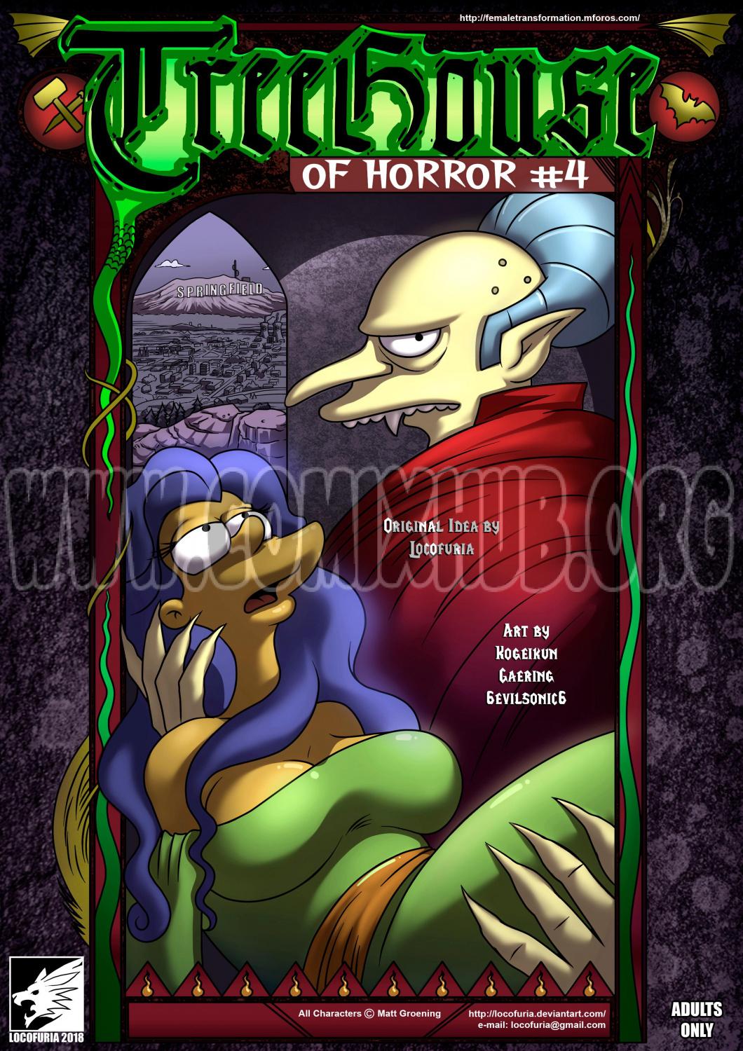Treehouse of Horror 4 Straight, Anal Sex, Big Tits, Creampie, Transformation