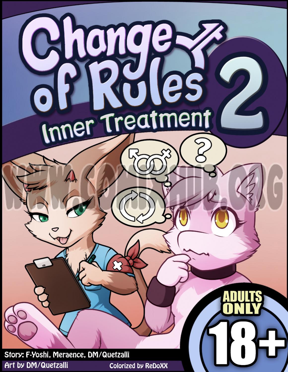 Change of Rules 2: Inner Treatment Straight, Anal Sex, Double Penetration, fingering, Furry, Masturbation, Sex Toys, X-Ray
