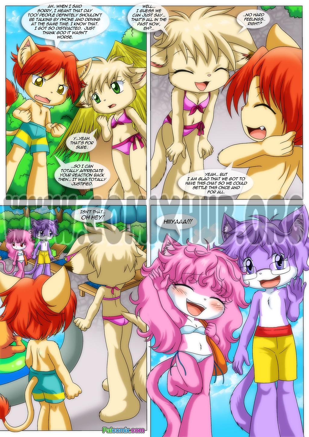 Porn comics Little Tails 5: Lucky and Unhappy Furry, Bikini, Lesbians