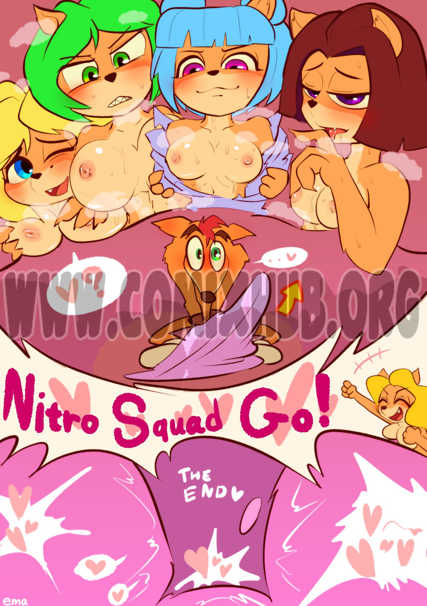 Nitro Squad Go!! Oral sex, Anal Sex, Big Tits, Blowjob, Cum Swallow, Deepthroat, Furry, Masturbation, Straight